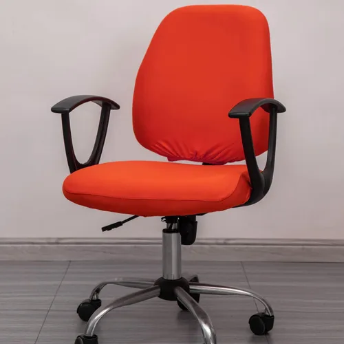 Miniatura 11 de Melaluxe - Funda para silla de oficina de computadora, funda universal protectora y elástica, cubierta elástica para silla giratoria (Rojo)