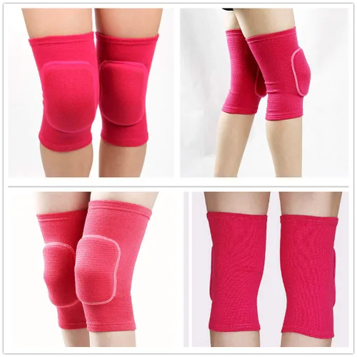 Miniatura 4 de Rodilleras suaves de algodón para voleibol, tenis, 1 par, para mujer, para baile de poste, yoga, para uso atlético, ciclismo, gimnasio