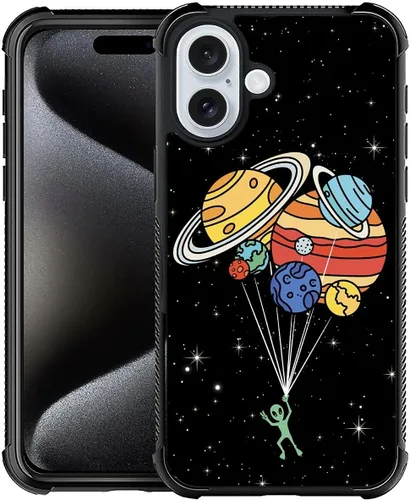 Miniatura 26 de Funda compatible con Google Pixel 4A 5G, sistema solar de globo alienígena, diseño de patrón increíble, a prueba de golpes, antiarañazos, carcasa