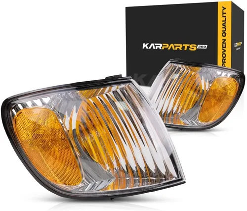 KarParts360 Para 2001 2002 2003 Toyota Sienna luz de señal par conductor y pasajero lado w/bombillas para TO2530138 TO2531138 TO2531138 Lado del