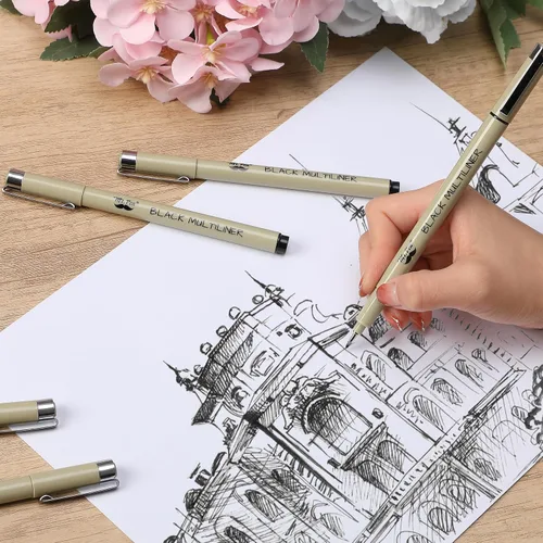 Miniatura 7 de Mr. Pen - Fineliners negros, bolígrafos de punta fina, 0.010 in, paquete de 4 bolígrafos bíblicos que no se corren, bolígrafos de punta fina