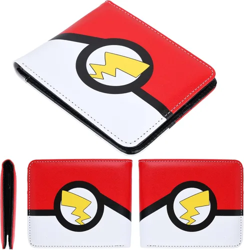 Miniatura 5 de MBIHJH Cartera de anime para niños y niñas, diseño de dibujos animados, de piel sintética, unisex, plegable, para tarjetas de crédito