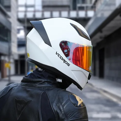 Miniatura 8 de VCOROS Casco integral para motocicleta, unisex, para adultos, aprobado por DOT, WS-609, casco de carreras de moto de calle