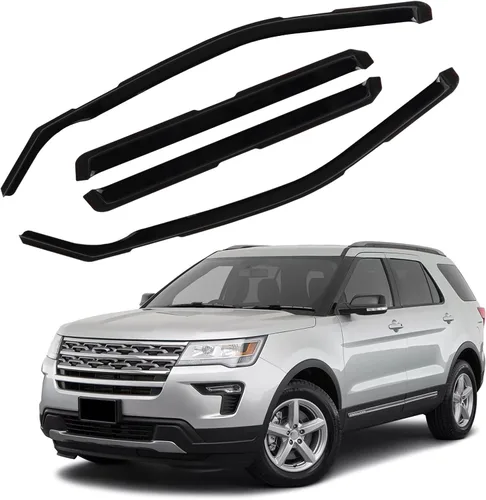 Miniatura 49 de Protectores de lluvia in Channel para Jeep Grand Cherokee L 2021, 2022, 2023, 2024, 2025 2026, deflectores de viento laterales duraderos, viseras