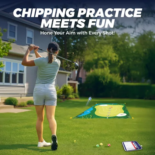 Miniatura 2 de TOY Life Chipping - Tapetes de práctica de golf, juego de golf, tapete de entrenamiento para interiores y exteriores, para adultos, familia, niños