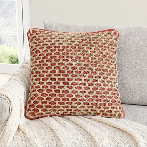 Miniatura 26 de Boho Living Jada Cojín Decorativo, Incluye Acento, Diseño Tejido Premium, Decoración de Sala de Estar, (1) Funda de Cojín de 20" x 20" con Relleno