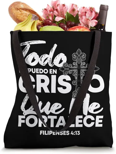 Miniatura 4 de Christian Spanish Religious Bible Verse Saying Bolsa de mano