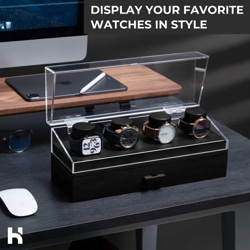 Miniatura 2 de Estuche de exhibición para reloj organizador de relojes para hombre caja de reloj para hombre caja de reloj de madera para hombre caja de reloj