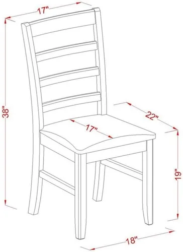 Miniatura 6 de East West Furniture SHPF3-BLK-C - Juego de 3 piezas para espacios pequeños que contiene una mesa redonda con pedestal y 2 sillas de cocina de tela