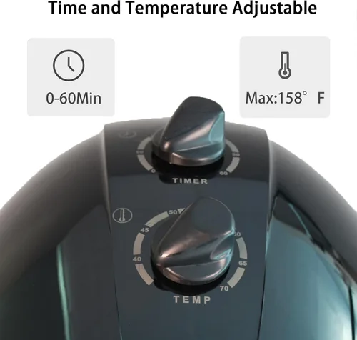 Miniatura 2 de Secador de pelo profesional con capucha de 1000 W, secador de pelo con tapa y ruedas, la temperatura y el tiempo son ajustables, adecuado para salón