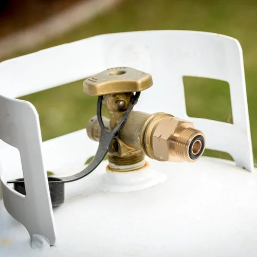 Miniatura 2 de Adaptador de botella de gas de 4 piezas, convertidor profesional de tanque de propano para un fácil llenado compatible con cilindros de gas europeos