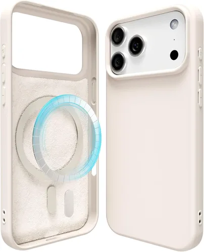 Miniatura 11 de oakxco Funda de silicona para iPhone 12 Pro Max, magnética, compatible con carga inalámbrica Magsafe, cubierta protectora de goma suave y delgada