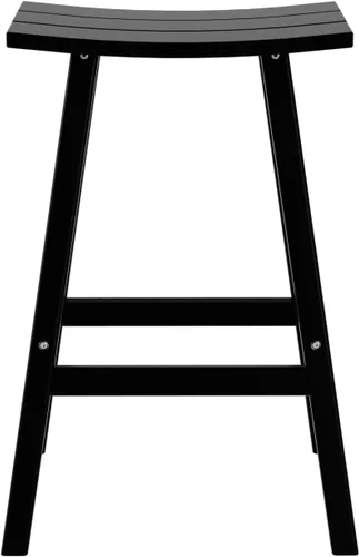 Miniatura 8 de HDPE Laguna Contempo - Taburete de bar de 29", color negro