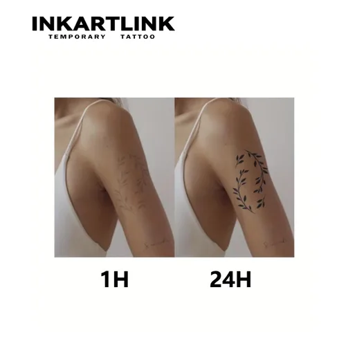 Miniatura 6 de INKARTLINK Tatuajes temporales semipermanentes, tatuajes de brazo realistas, impermeables y no reflectantes, embalaje exquisito, diseño único