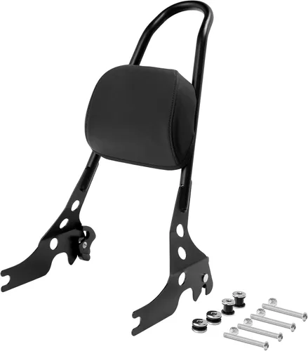 TCT-MOTORPARTS Respaldo de barra Sissy desmontable negro apto para Harley Sportster XL 883 1200 Iron Roadster Low Custom Forty Eight 2004-2022