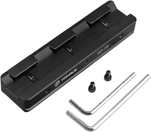 Miniatura 9 de FANAUE FGP-65 Picatinny Arca-Swiss - Placa de riel compatible con ranura antideslizante, aluminio mecanizado CNC, soporte adaptador de cola