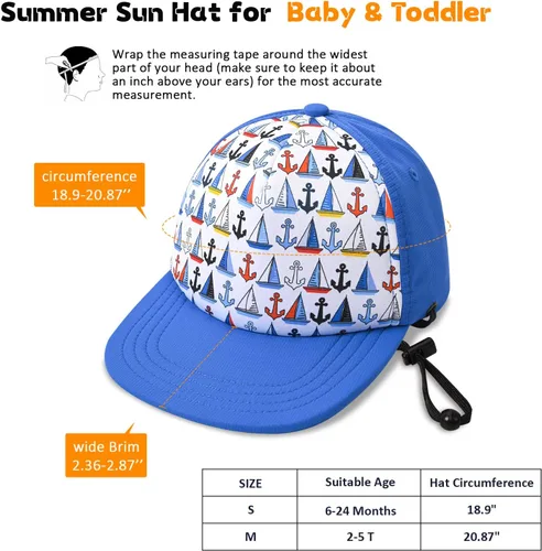 Miniatura 17 de Sombrero de béisbol para niños, sombrero de protección solar para niños pequeños, sombreros de algodón, sombrero de sol para bebés, niñas y niños