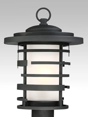 Miniatura 4 de Nuvo Lighting 60/6406 Craftsman/Mission One Light - Linterna colgante de la colección Lansing en acabado negro