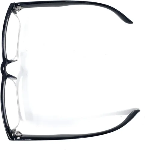 Miniatura 4 de The Boston - Lentes de lectura de media llanta, unisex, semiraras, cuadrados, con marco TR-90 + 3.00 negro