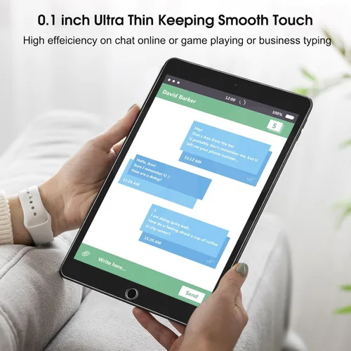 Miniatura 3 de Qularlans Paquete de 2 protectores de pantalla para iPad de 9ª, 8ª, 7ª generación de 10.2 pulgadas 2021/2020/2019, película de vidrio templado