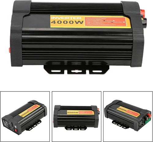 Miniatura 9 de Inversor de corriente para coche, 12 V CC a 110 V CA 4000 W Auto Voltaje Transformador Inversor Convertidor Coche