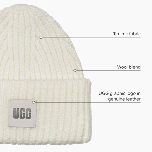 Miniatura 3 de UGG Gorro de punto acanalado grueso para mujer
