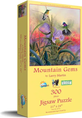 Miniatura 2 de SUNSOUT INC - Mountain Gems - Rompecabezas de 300 piezas por artista: Larry Martin - Tamaño acabado 21" x 24" - MPN # 30775