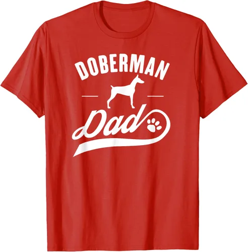 Miniatura 82 de Doberman Dad - Camiseta para amante del dueño del perro, Negro, S