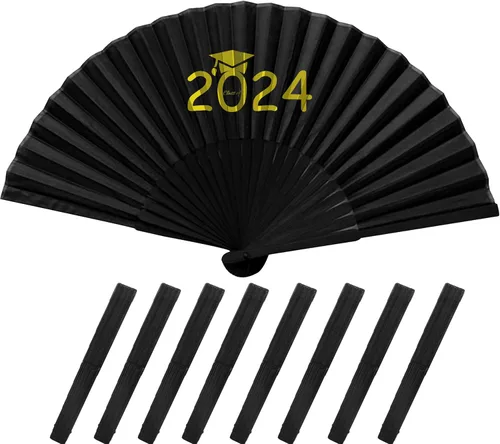 Ventiladores personalizados de mano personalizados, ventilador plegable de mano, ventilador chino de tela oriental para graduación de baile