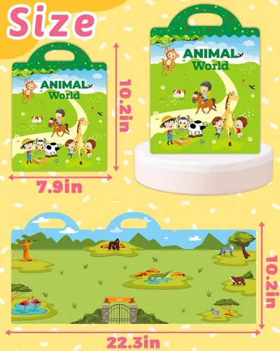 Miniatura 6 de Benresive Reusable Sticker Book for Toddlers & Stickers for Kids, Toddler Travel Toys, Craft Activities, Boys & Girls Birthday Gifts