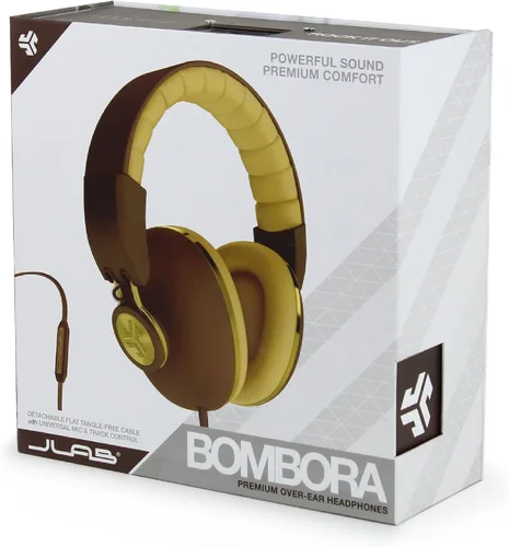 Miniatura 4 de JLab Audio Bombora - Auriculares con micrófono universal, marrón mate/dorado