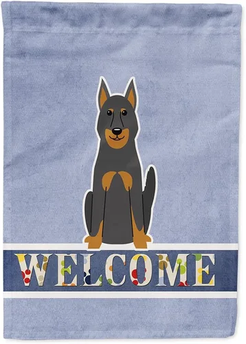 Miniatura 248 de Caroline's Treasures BB5622GF Airedale - Bandera de bienvenida para jardín, bandera decorativa para patio, exteriores, patio, parterres