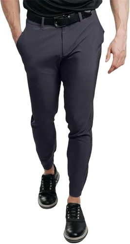 Miniatura 2 de GIERIDUC Pantalones cargo para hombre, pantalones deportivos con bolsillos, informales, con botones abiertos al frente, con bragueta ajustada