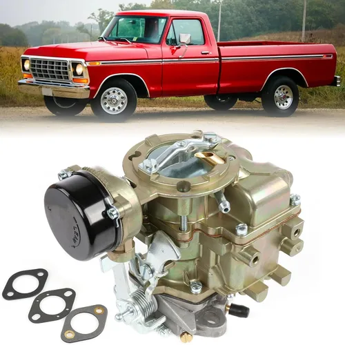 Partol Repuesto de carburador Carter estilo YF para Ford 240-250-300 YF C1YF tipo de 6 cilindros CIL motor 1975-1982 D5TZ9510AG - ahorque automático