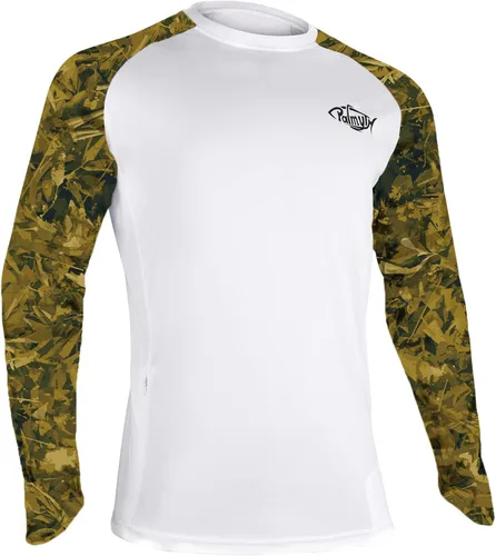 Miniatura 29 de Palmyth - Camiseta de pesca para hombre, con manga larga, protección solar ultravioleta FPU 50+, con bolsillo