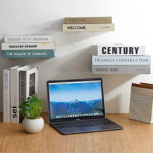 Miniatura 7 de Estantes flotantes invisibles para montaje en pared, organizadores de libros de alta resistencia, estantes de almacenamiento de hierro