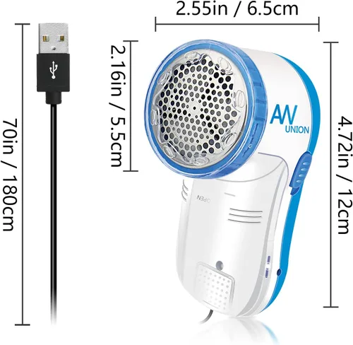 Miniatura 7 de Quita pelusas AW Union para tela, azul