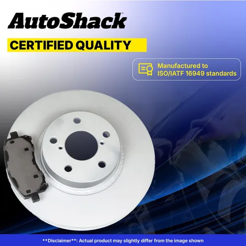 Miniatura 7 de Auto Shack 11.81" (300 mm) Rotores de freno ventilados delanteros recubiertos + pastillas de freno cerámicas de reemplazo para 2011-2016 Kia