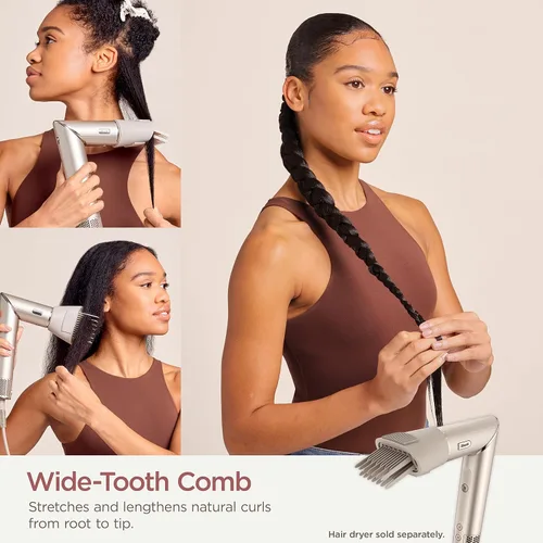 Miniatura 2 de Shark XSKHD4WTCA FlexStyle - Peine de dientes anchos, accesorio de peine para secadora de aire FlexStyle y sistema de secado, herramienta