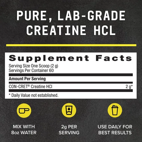 Miniatura 5 de BEYOND RAW Polvo de creatina HCl, respaldado por la ciencia, grado de laboratorio, creatina para mujeres y hombres, fuerza muscular, producción