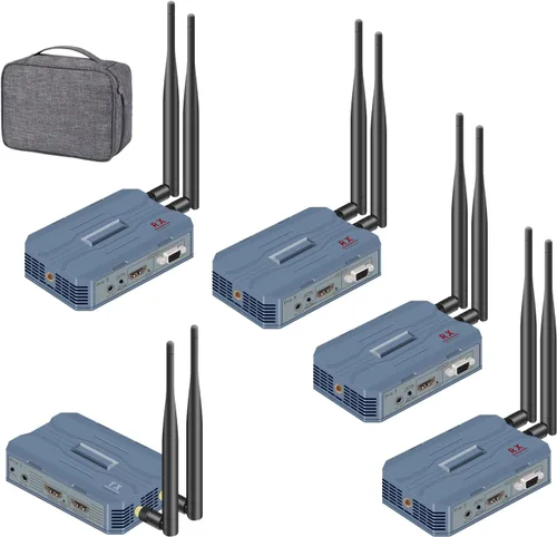 Miniatura 10 de Kit de transmisor y receptor HDMI inalámbrico 4K@30HZ/2K@60HZ/1080P@60HZ Banda dual de 2.4G/5.8G, transmisión Plug & Play desde STB, PC, CCTV a