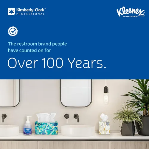 Miniatura 3 de Kleenex Toallas de Papel Profesionales Universales en Rollo Duro, a Granel (50606), Enrollado con Núcleo de 1.75", Bolsillos de Absorción Premium