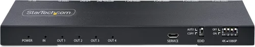 Miniatura 3 de StarTech HDMI-SPLITTER-44K60S - Divisor HDMI de 0.138 in, 4 puertos 4K 60Hz, escalador integrado, audio óptico