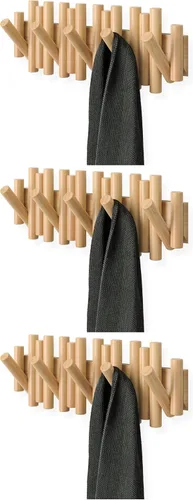 Miniatura 14 de Umbra Picket - Gancho en riel para entradas, 15 pulgadas de ancho x 6.5 pulgadas de alto x 1.75 pulgadas de profundidad, negro