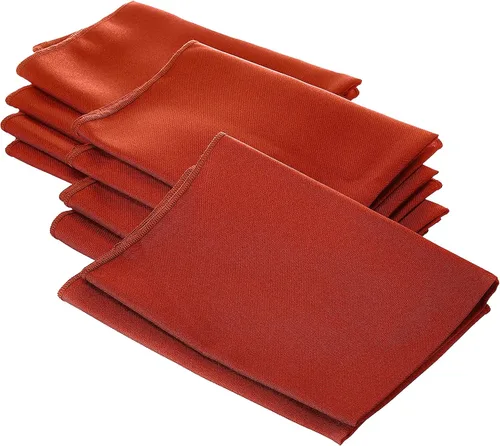 Miniatura 56 de LA Linen Paquete de 10 servilletas de popelina de poli, servilletas de tela suave, servilletas lavables y reutilizables, servilletas de mesa