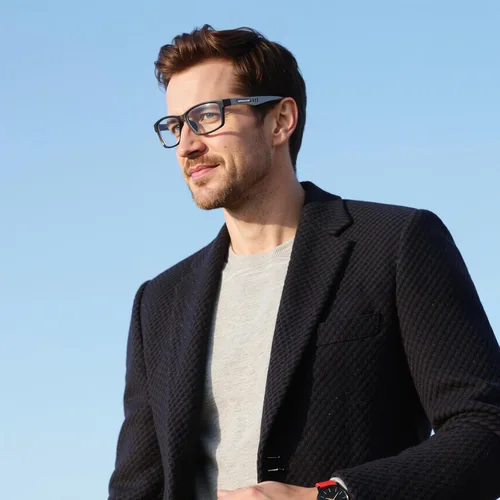 Miniatura 2 de CARA - Lentes de lectura progresivos multienfoque extremadamente ligeros para hombres, sin línea, bloqueo de luz azul, para lectores de computadora