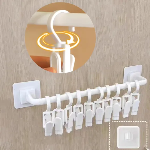 Miniatura 22 de Perchas HGYZE para bebé para armario, colgador antideslizante de 11"-14" ajustable para ropa de bebé para guardería, colgador de plástico para niños