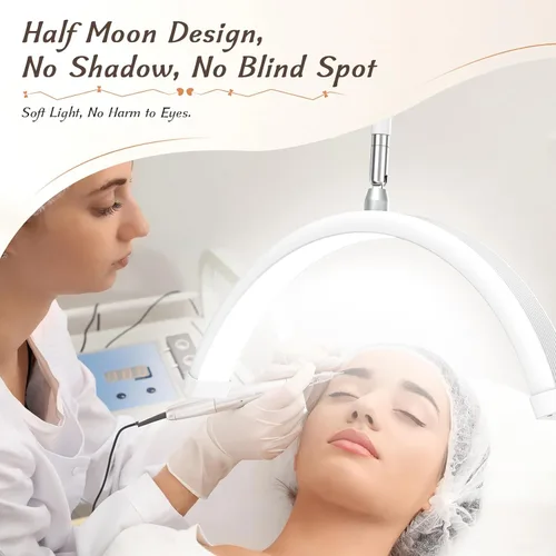 Miniatura 6 de Mznoo Luz Media Luna con Pinza, Lámpara de Mesa LED para Manicura, Lámpara de Escritorio para Uñas, Extensiones de Pestañas, Cuidado de la Piel