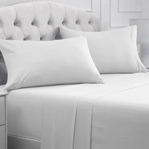 Mellanni Juego de sábanas tamaño matrimonial, 4 piezas de ropa de cama de la colección icónica, de lujo de hotel, extrasuaves, refrescantes, 2102