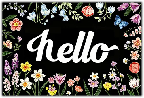Miniatura 11 de Felpudo con texto en inglés «Bless This Home and All Who Intre», diseño floral de bienvenida, decoración de baño